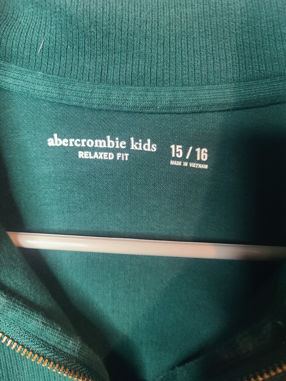 abercrombie kids Teal Green Relaxed-Fit Hoodie